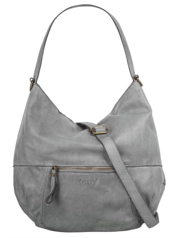 Forty degrees Shopper echt Leder in hellgrau