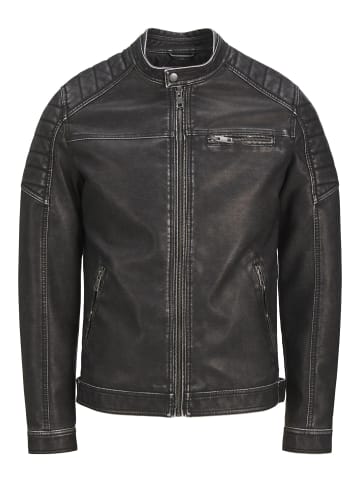 Jack & Jones Kunstlederjacke in Black