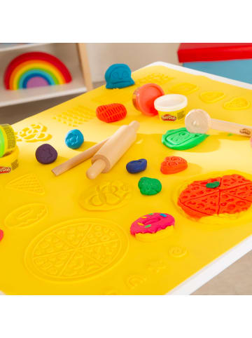 roba Play-Doh XL Spielset – 3D-Matte, 12 Knetdosen, FSC-Holzwerkzeuge