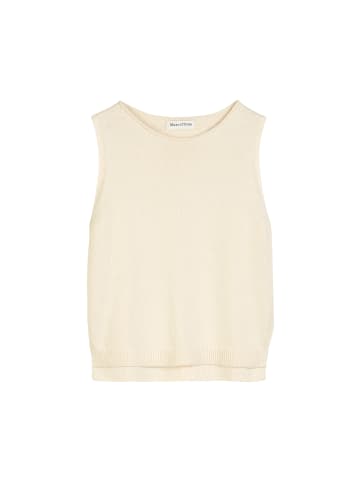 Marc O'Polo Ärmelloser Strickpullover regular in natural cotton