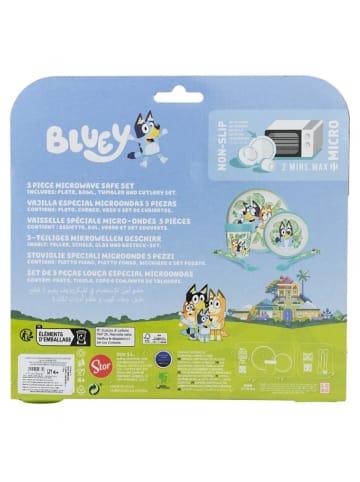 Bluey Teller-Set Mikrowellengeeignet 5-teiliges Kindergeschirr