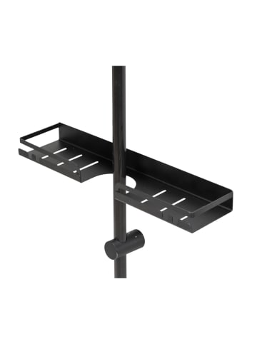 Wenko Turbo-Loc® Duschstangencaddy Altarella L, Schwarz, Turbo-Loc® Duschstangencaddy Mod. Altarella L, Schwarz in Schwarz