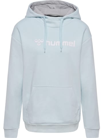 Hummel Sportshirt "Hmlmover Cotton Hoodie Woman" in Blau