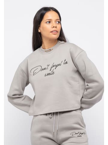 Tom Barron Freizeitanzug Tracksuit Chest Embroidery Metal Deco in GRAU