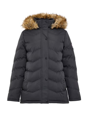 Threadbare Winterjacke THB Woodie Short Padded Coat in Grau