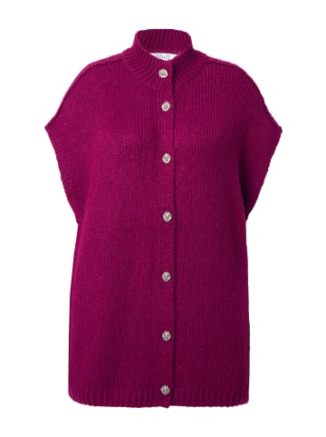 Studio Untold Strickjacke in brombeere