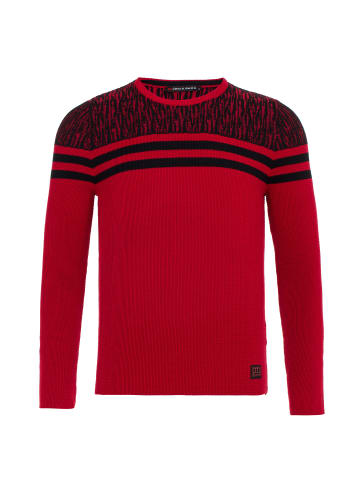 Cipo & Baxx Pullover in Red-Black