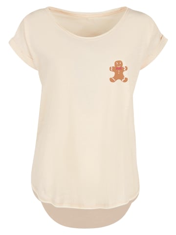 F4NT4STIC Long Cut T-Shirt Gingerbread Lebkuchen in Whitesand