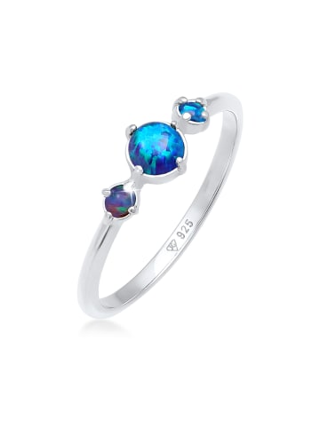 Elli Ring 925 Sterling Silber Verlobungsring in Blau