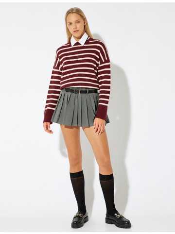 KOTON Sweater in Bordo Gestreift