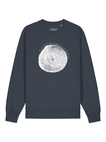 wat? Apparel Sweatshirt Baumscheibe in India Ink Grey