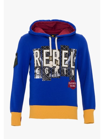 PLUS EIGHTEEN Herren Kapuzenpullover in Himmelblau