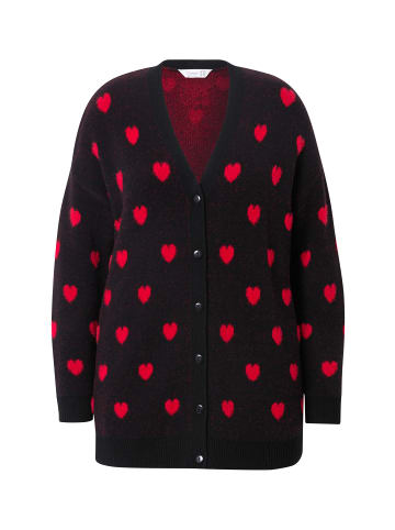 MIAMODA Strickjacke in schwarz