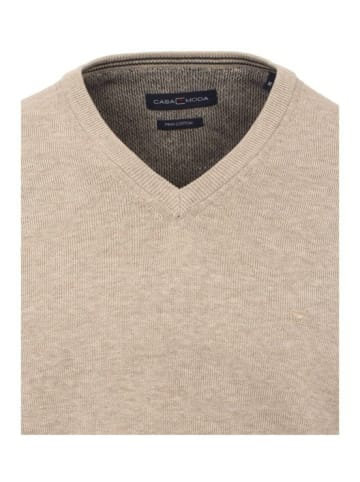 CASAMODA V-Pullover für Herren in beige
