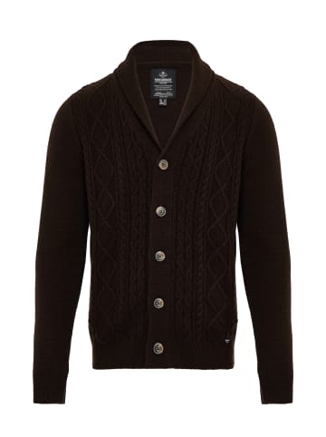 Threadbare Strickjacke Shaw in schwarz-braun