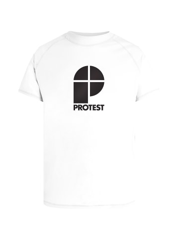 Protest M PRTCATER RASHGUARD SHORT SLEEVE in Weiß