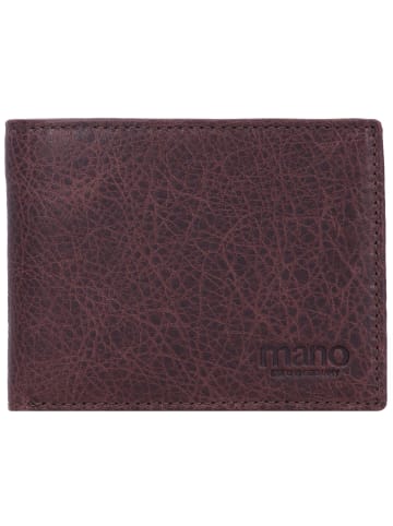 mano Don Pietro Geldbörse Leder 11 cm in dunkelbraun