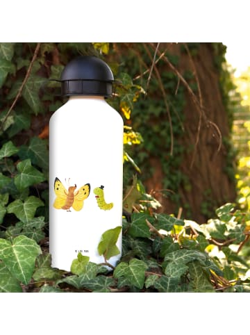 Mr. & Mrs. Panda Kindertrinkflasche Raupe Schmetterling ohne Spruch in Weiß