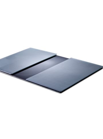 Zeller METALL Glasplatte für Herd - 2 Stück in Transparent, 30 x 0,5 x 52 cm