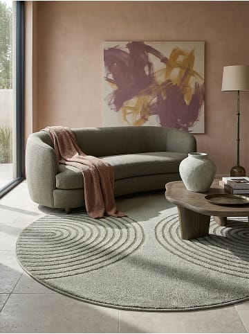 KADIMA DESIGN Teppich Kurzflor Geometrisch pflegeleicht Wohnzimmer Schlafzimmer Flur in Grün
