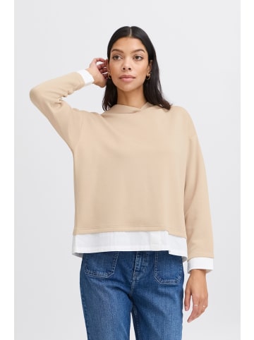 b.young Kapuzenpullover BYTULLAS MIX SWEAT - 20816324 besonderer Pullover in Braun