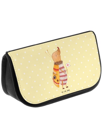 Mr. & Mrs. Panda Kulturbeutel Nachtfalter Fähnchen ohne Spruch in Gelb Pastell