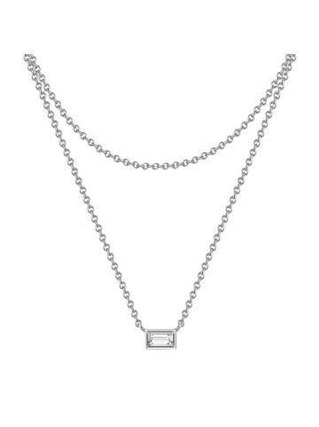 Glanzstücke München Halskette aus Sterling Silber mit Zirkonia in silber