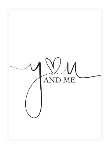 Tales by Jen Poster / Kunstdruck "You and me" I Ohne Rahmen