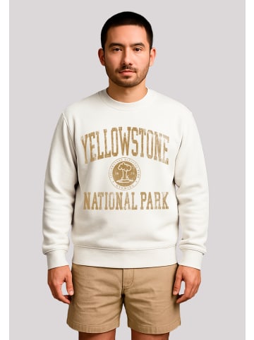 F4NT4STIC Sweatshirt US National Parks Yellowstone Wyoming in off-white