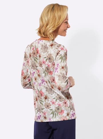 WITT WEIDEN Rundhals-Shirt in sand-taupe-bedruckt