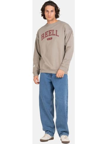 Reell Sweatjacke "Team Crewneck" in Grau