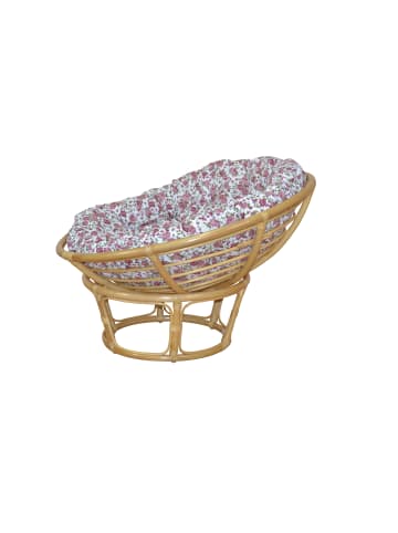 möbel-direkt Papasansessel, Durchmesser 110 cm Sessel mit Kissen in beige