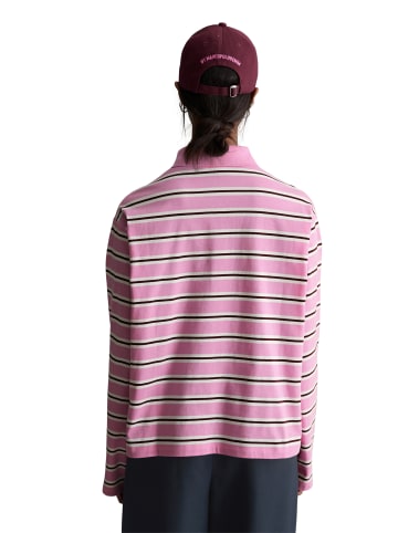 Marc O'Polo DENIM Langarm-Poloshirt relaxed in Light Pink