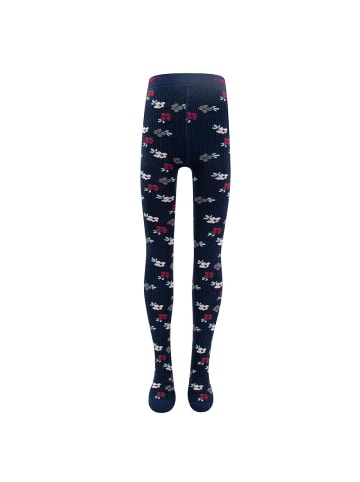 ewers Strumpfhose Blümchen in navy