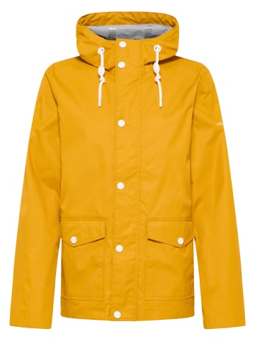 DreiMaster Maritim Herren Regenjacke Mit Einem Dezenten Print Auf Der Oberstoffrückseite in Senf