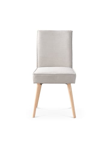 B&D Home 2er-Set: Esszimmerstuhl CEDRIC in Grau - (B)48 x (H)91 x (T)61 cm