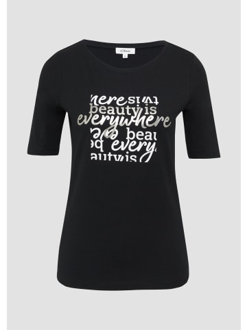 s.Oliver T-Shirt in 99D0_schwarz