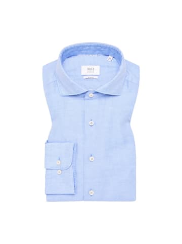 Eterna Langarmhemd in azurblau