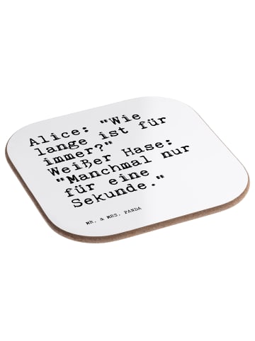Mr. & Mrs. Panda Tischuntersetzer AliZeichen: "Wie lange ist... mit S... in Weiß