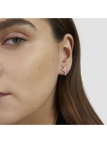 Tamaris Ohrstecker Cross in roségold