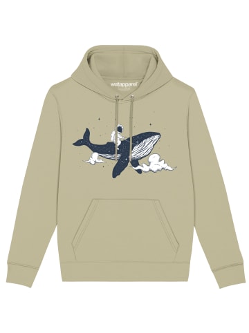 wat? Apparel Sweatshirt Spacewhale in Sage