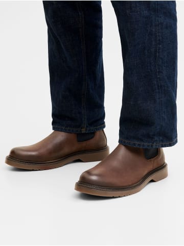 Jack & Jones Chelsea Stiefel in Brown Stone