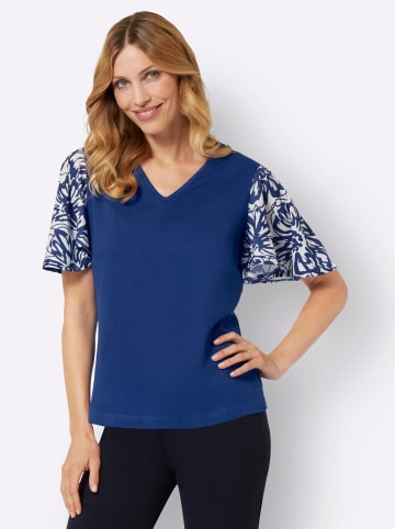 Sieh an! Kurzarmshirt in royalblau
