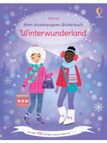 Usborn Buch - Mein Anziehpuppen-Stickerbuch: Winterwunderland
