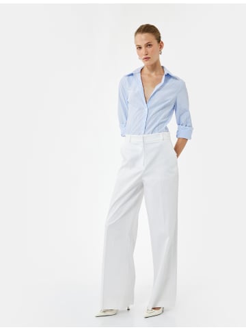 KOTON SHIRTS LS BSC in Marineblau Gestreift