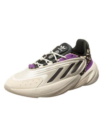 adidas Turnschuhe in off white/black/purple