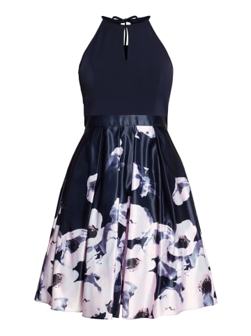 Vera Mont Cocktailkleid mit Blumenprint in Dark Blue/Rosé