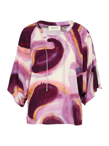 CARTOON Casual-Bluse mit Muster in Weiß/Violett