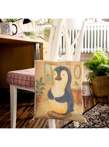Mr. & Mrs. Panda Tote Bag Pinguin Diät Design ohne Spruch in Weiß