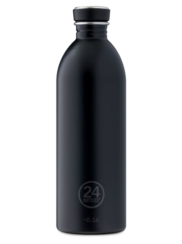 24Bottles Edelstahl Trinkflasche Urban Bottle Tuxedo Black 1 l in schwarz